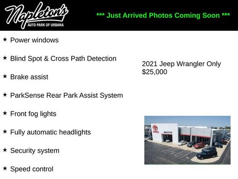 Used 2021 Jeep Wrangler Unlimited Sahara w/ Uconnect 4C Nav & Sound Group AWD/4WD image 2