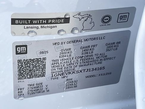 New 2026 Chevrolet Traverse High Country w/ LPO, Floor Liner Package image 17