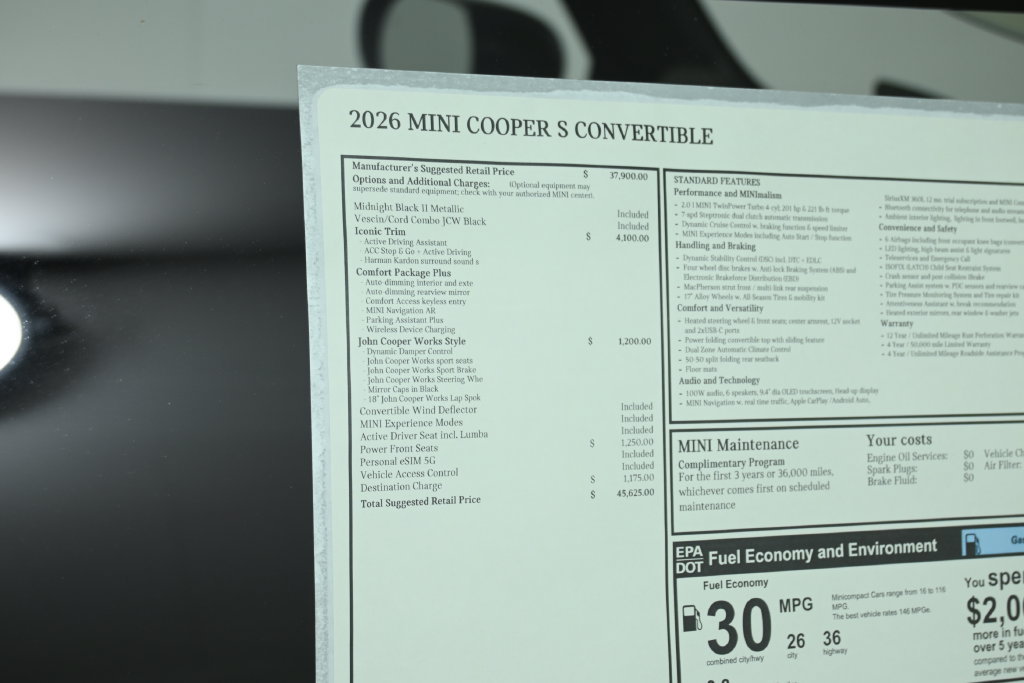 New 2026 MINI Cooper S FWD image 31