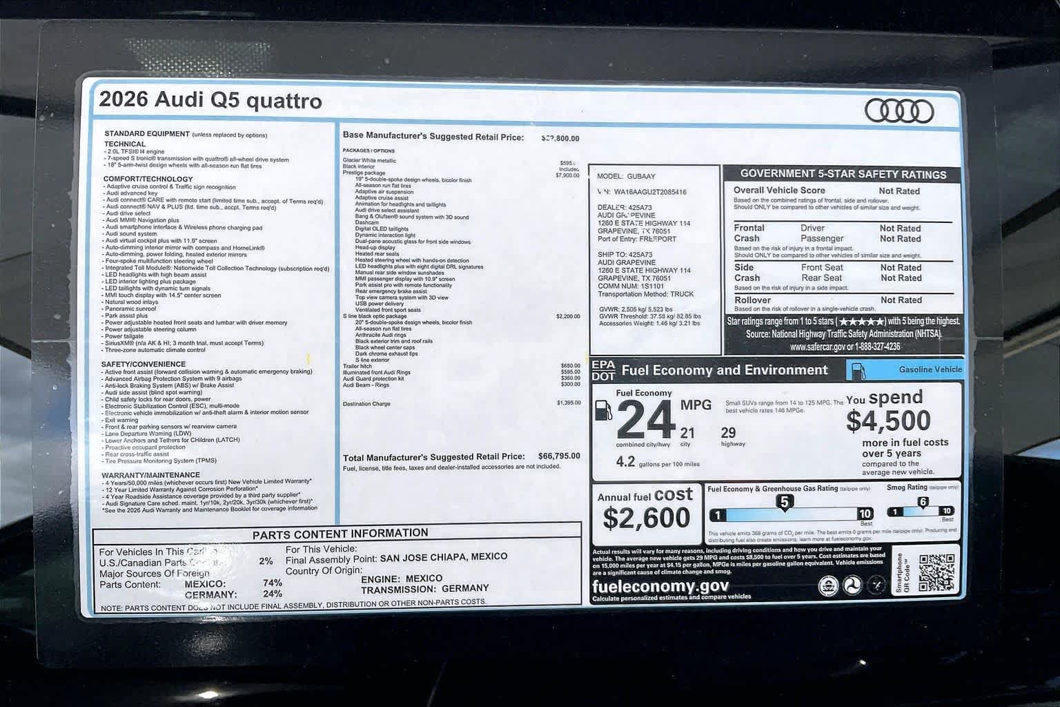 New 2026 Audi Q5 Prestige AWD/4WD image 19