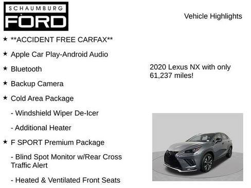 Used 2020 Lexus NX 300 F Sport w/ F Sport Premium Package AWD/4WD image 8