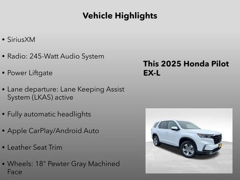 New 2025 Honda Pilot EX-L image 5
