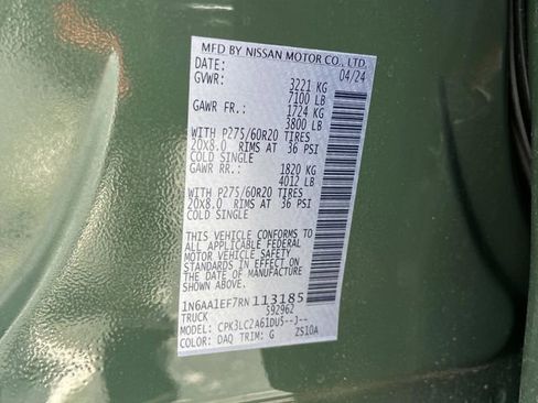 Certified 2024 Nissan Titan SV w/ SV Bronze Edition Package image 46