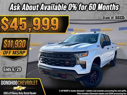 New 2026 Chevrolet Silverado 1500 Custom Trail Boss AWD/4WD image 1