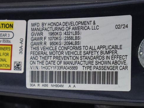 Used 2024 Honda Accord EX image 52