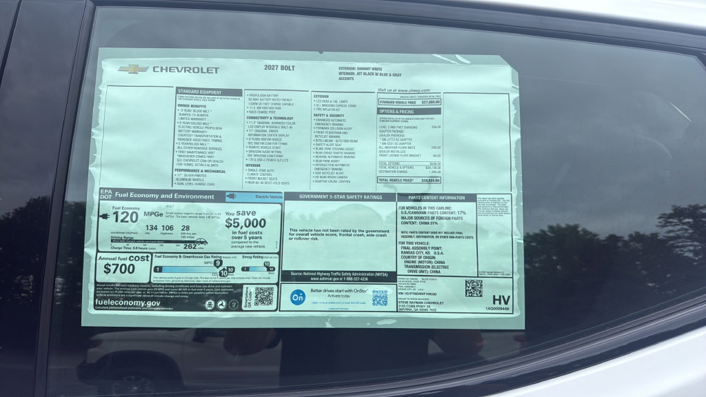 New 2027 Chevrolet Bolt LT FWD image 24