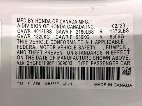 Used 2023 Honda Civic Touring image 35