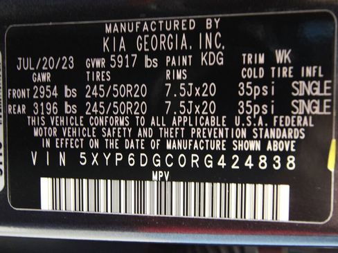 Used 2024 Kia Telluride S w/ S Sunroof Package image 45