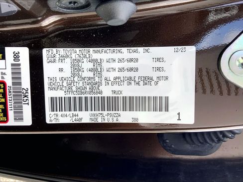 Used 2024 Toyota Tundra 1794 Edition AWD/4WD image 36