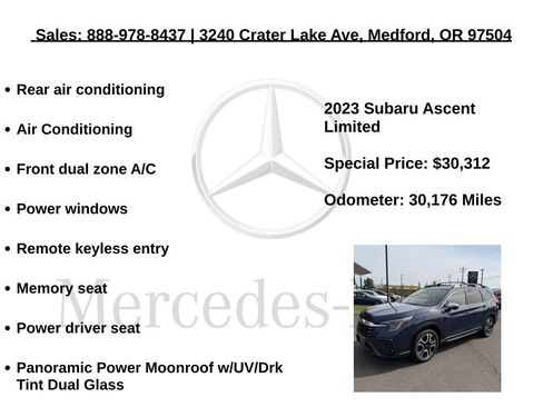 Used 2023 Subaru Ascent Limited w/ Technology Package AWD/4WD image 12