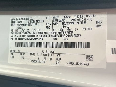 Used 2025 Ford Transit 250 148 Medium Roof w/ Load Area Protection Package RWD image 31