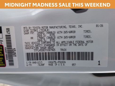 New 2026 Toyota Tundra SR5 image 26