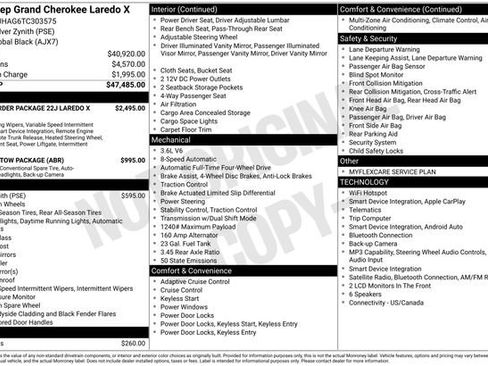 New 2026 Jeep Grand Cherokee Laredo X AWD/4WD image 39