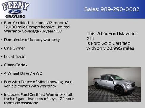 Used 2024 Ford Maverick XLT w/ XLT Luxury Package AWD/4WD image 5