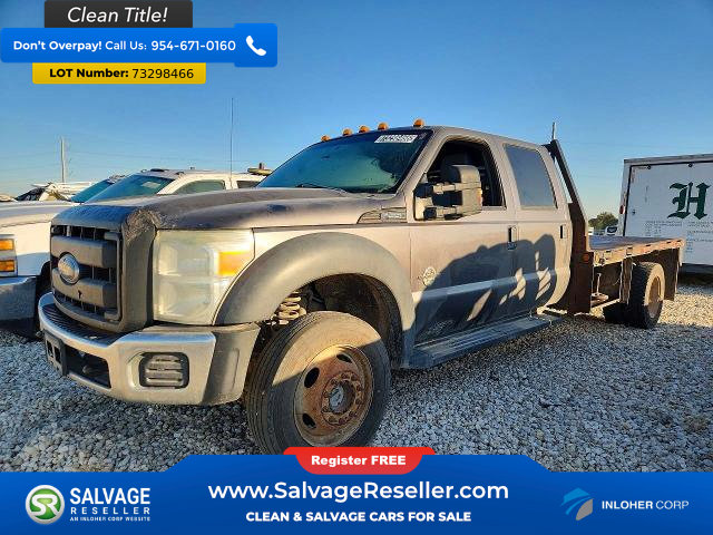 Used 2014 Ford F550 4x4 Crew Cab Super Duty w/ Power Equipment Group image 1
