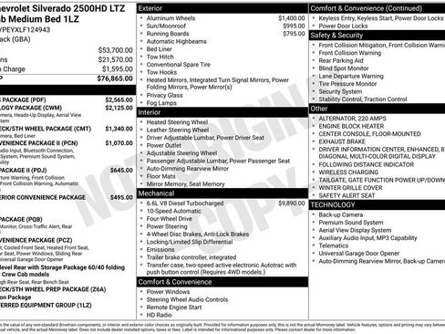 Used 2020 Chevrolet Silverado 2500 LTZ w/ LTZ Plus Package AWD/4WD image 10