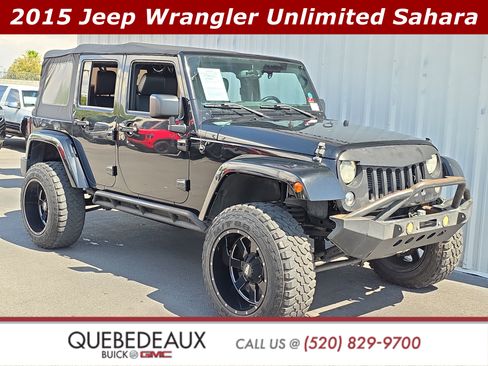Used 2015 Jeep Wrangler Unlimited Sahara w/ Max Tow Package AWD/4WD image 1