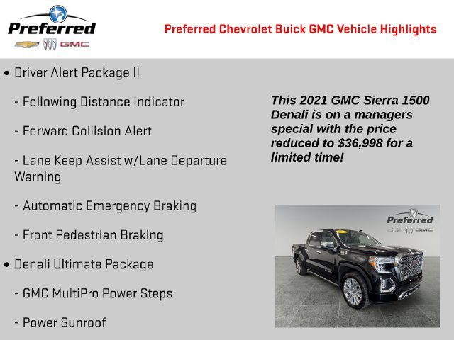 Certified 2021 GMC Sierra 1500 Denali w/ Denali Ultimate Package AWD/4WD image 4