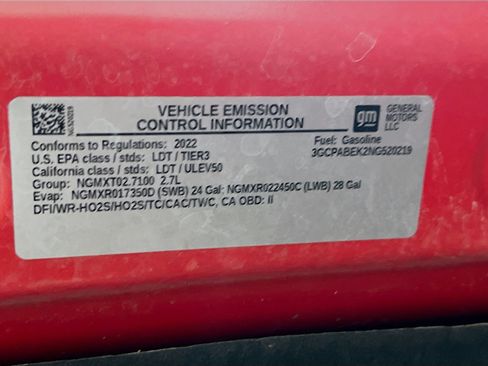 Used 2022 Chevrolet Silverado 1500 Custom w/ LPO, Dark Essentials Package RWD image 21