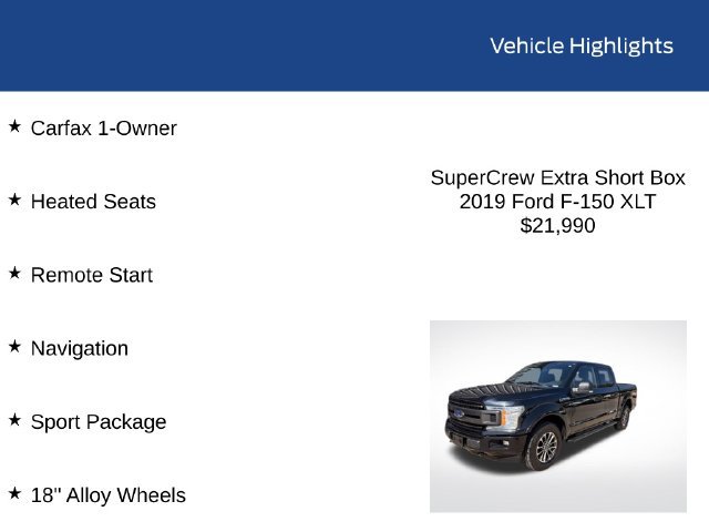 Used 2019 Ford F150 XLT w/ Equipment Group 302A Luxury AWD/4WD image 2