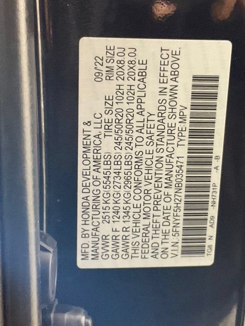 Used 2022 Honda Pilot Special Edition image 35
