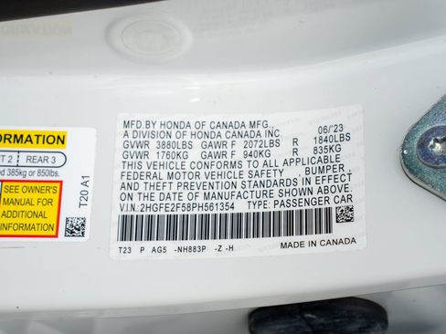 Certified 2023 Honda Civic Sport image 36
