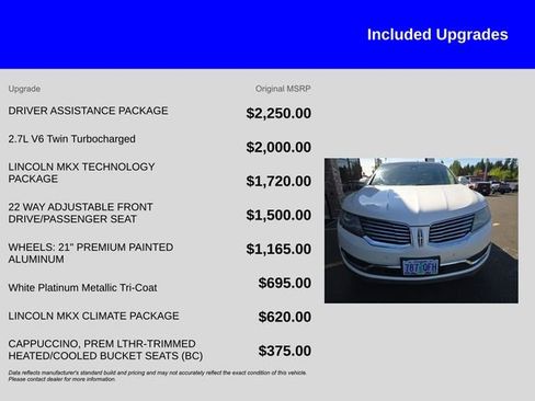 Used 2017 Lincoln MKX Reserve w/ Driver Assistance Package AWD/4WD image 11