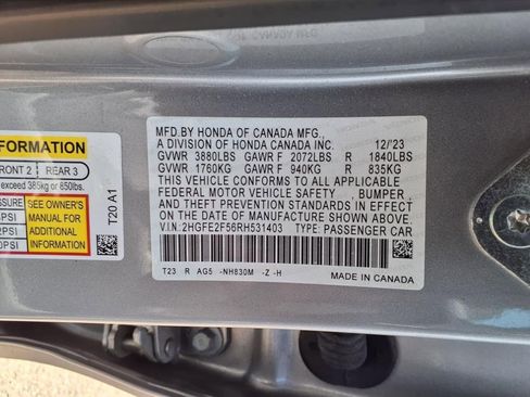 Used 2024 Honda Civic Sport image 30