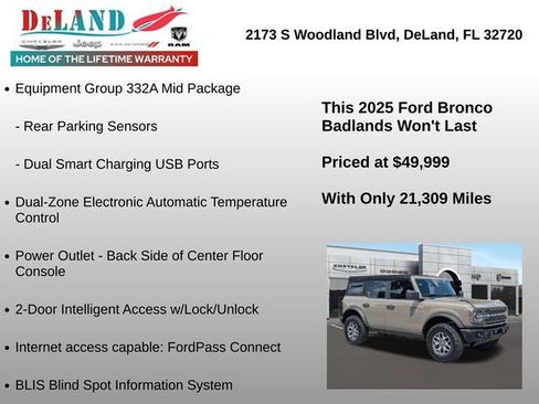Used 2025 Ford Bronco Badlands AWD/4WD image 12
