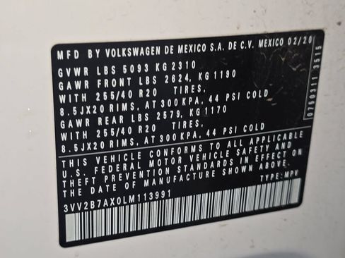 Used 2020 Volkswagen Tiguan SE R-Line AWD/4WD image 35