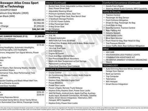 Used 2023 Volkswagen Atlas Cross Sport SE w/ Panoramic Sunroof Package image 32