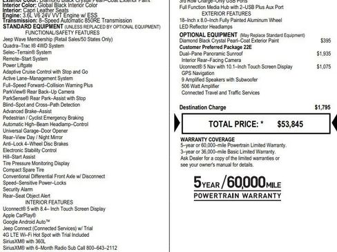 Used 2022 Jeep Grand Cherokee L Limited AWD/4WD image 2