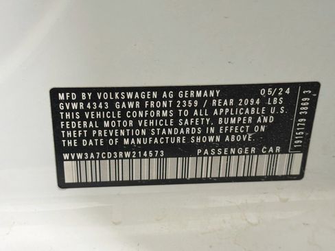 Used 2024 Volkswagen GTI SE w/ SE Leather Seats Package FWD image 37