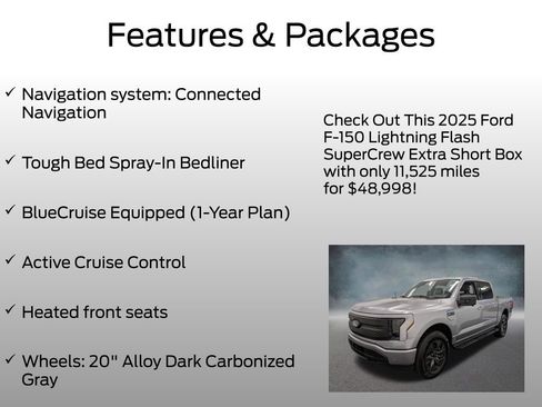 Used 2025 Ford F150 Lightning Flash AWD/4WD image 4