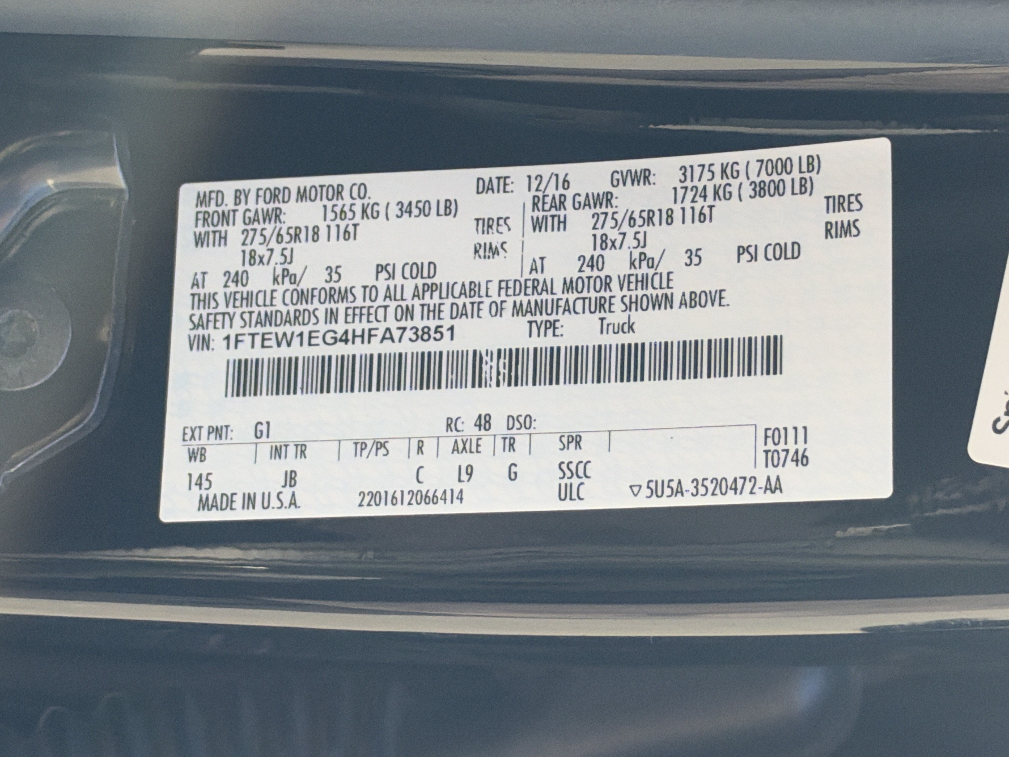 Used 2017 Ford F150 XLT w/ Equipment Group 302A Luxury AWD/4WD image 41