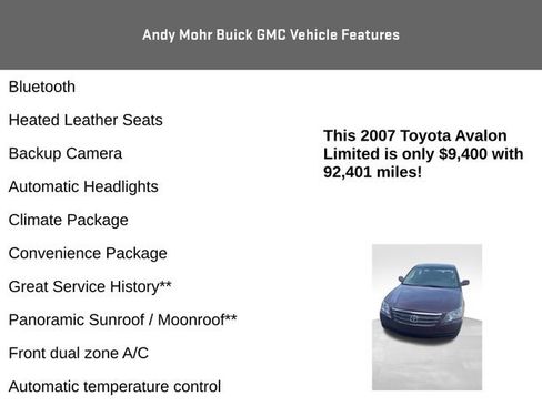 Used 2007 Toyota Avalon Limited FWD image 4