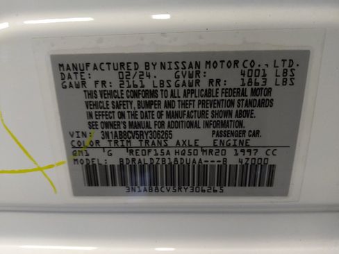 Used 2024 Nissan Sentra SV w/ All-Weather Package FWD image 33