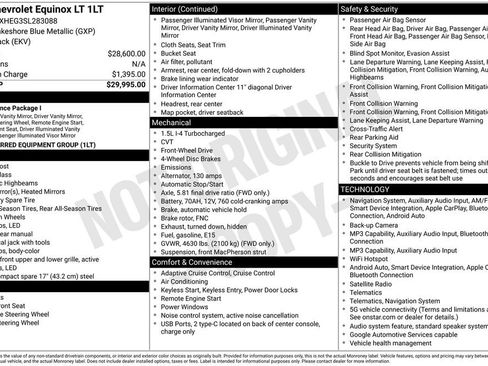 Used 2025 Chevrolet Equinox LT FWD image 32