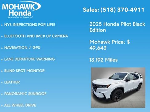 Used 2025 Honda Pilot Black Edition image 4