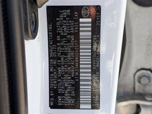 Used 2022 Toyota Camry XSE w/ Navigation Upgrade Package image 20