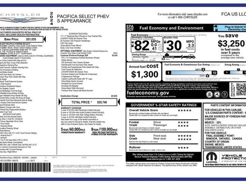 Used 2024 Chrysler Pacifica Select image 4