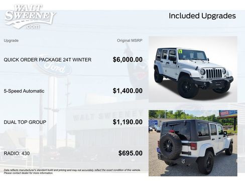 Used 2017 Jeep Wrangler Unlimited Sahara AWD/4WD image 11