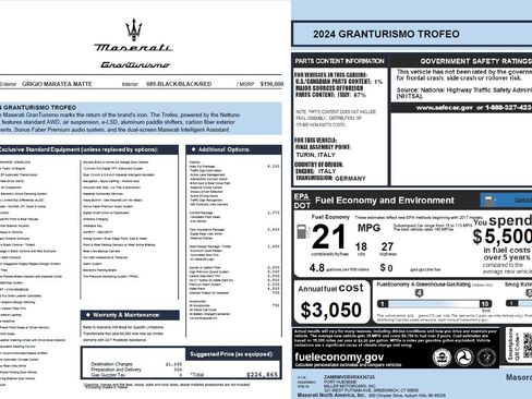 Certified 2024 Maserati GranTurismo Trofeo AWD/4WD image 21