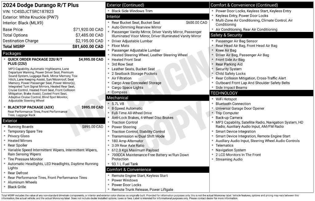 Used 2024 Dodge Durango R/T AWD/4WD image 48