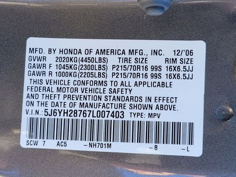 Used 2007 Honda Element EX image 16