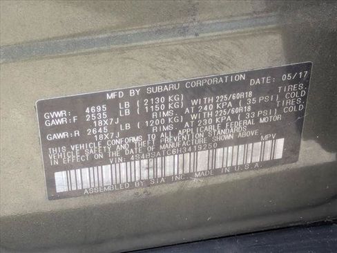 Used 2017 Subaru Outback 2.5i Touring AWD/4WD image 17