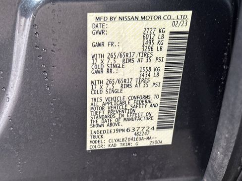 Used 2023 Nissan Frontier SV w/ Midnight Edition Package image 39