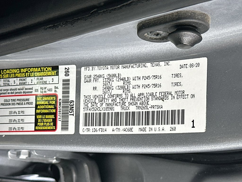 Used 2020 Toyota Tacoma SR w/ SR Convenience Package RWD image 35