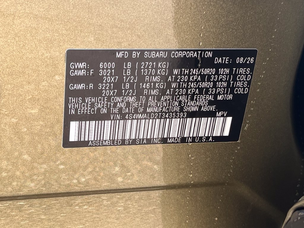 New 2026 Subaru Ascent Bronze Edition AWD/4WD image 24