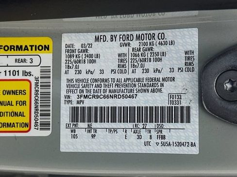 Used 2022 Ford Bronco Sport Outer Banks AWD/4WD image 34